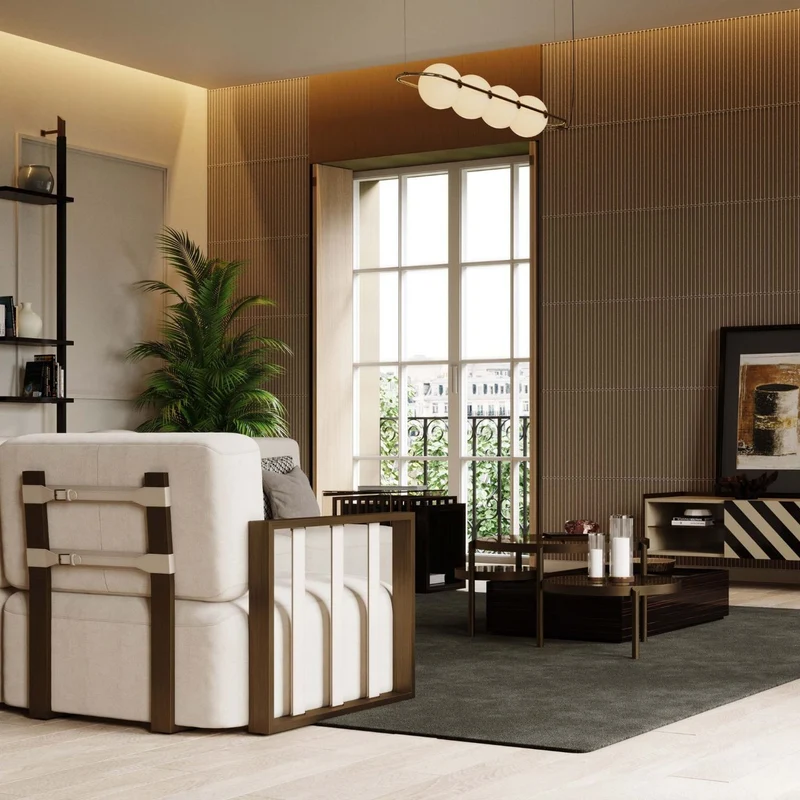 Stylish Club End Module Sofa Her with 1 Seat - Square Back Sofa