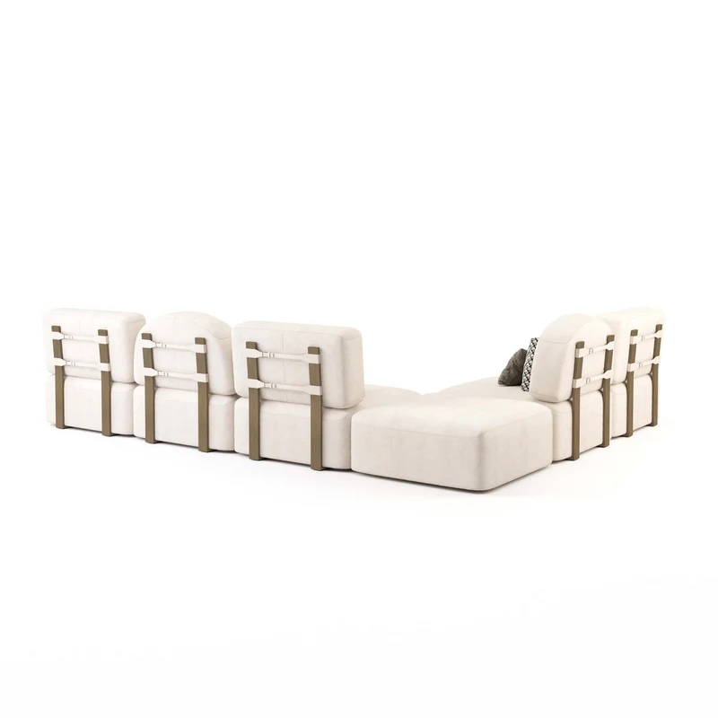 Stylish Club Centre Module Her Sofa 1 Seat - Round Back Sofa