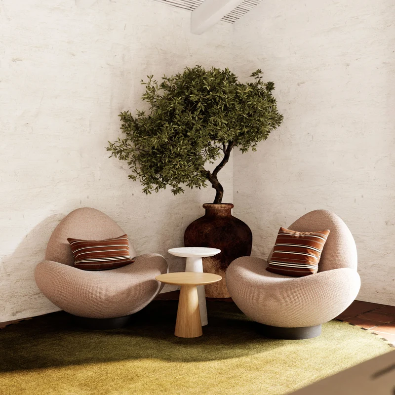 Stylish Club Stone Sessel