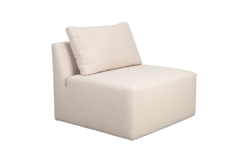 Zuiver Sofa-Element Prosper 1-Sitzer – Sand, Polyester, 87 × 85 × 79 cm
