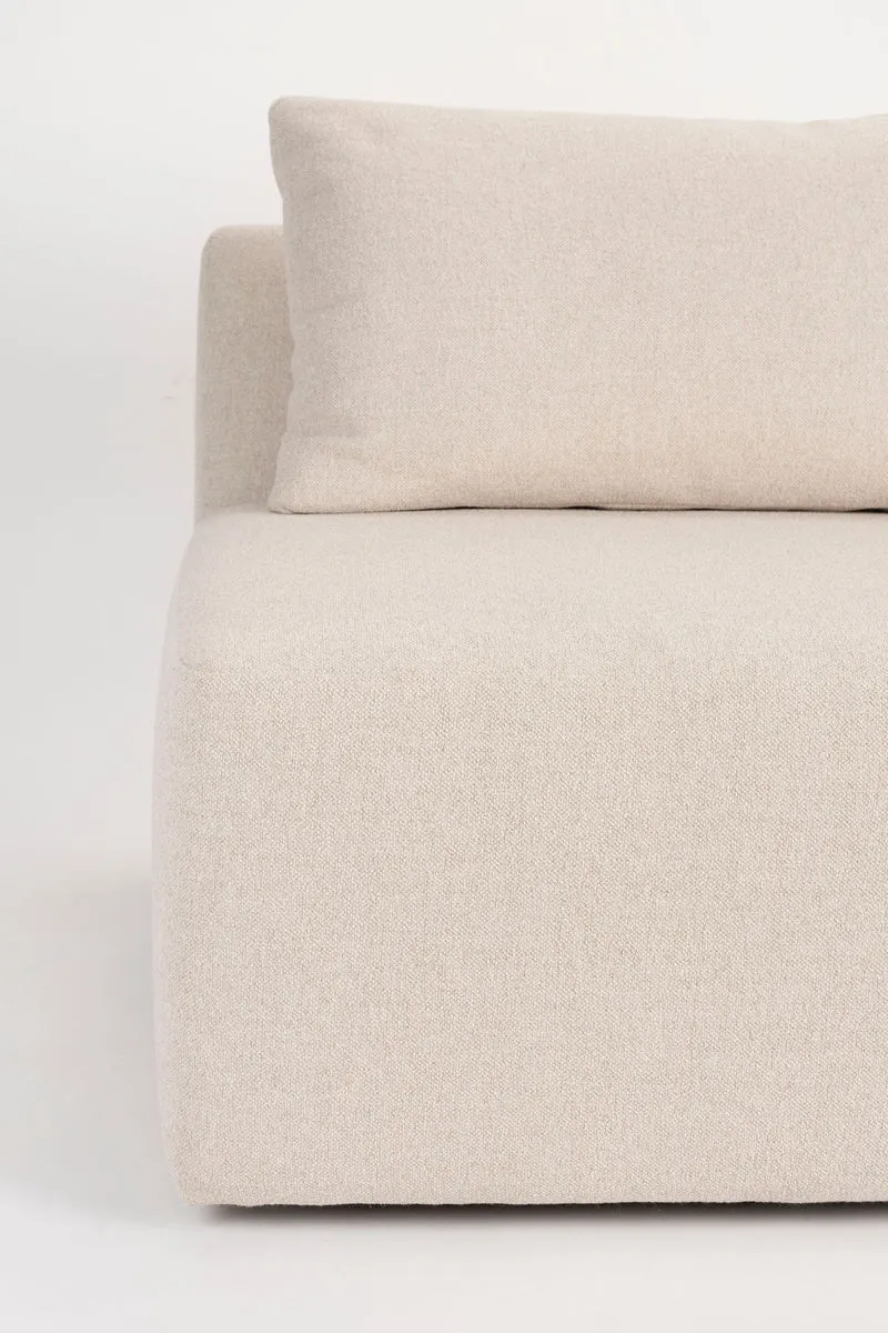 Zuiver Sofa-Element Prosper 1-Sitzer – Sand, Polyester, 87 × 85 × 79 cm