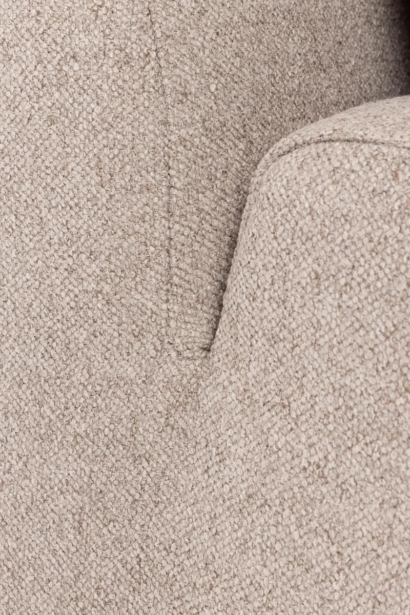 Zuiver Sofa-Element Prosper 1-Sitzer – Cappuccino, Polyester, 87 × 85 × 79 cm
