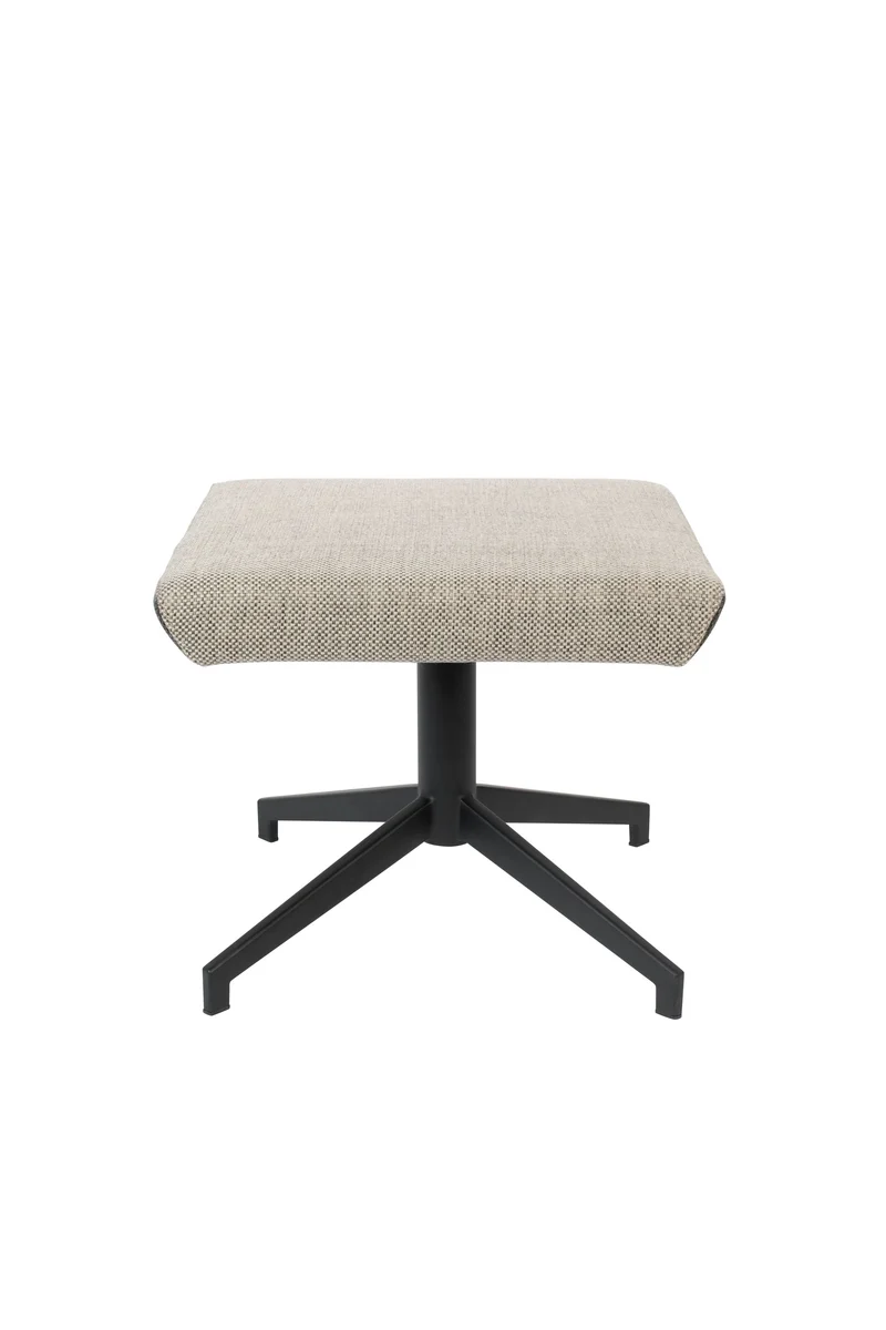 Zuiver Hocker Uncle Jesse – Grau, Stoff, 44 × 50 × 43 cm