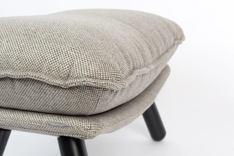 Zuiver Hocker Lazy Sack – Hellgrau, Stoff, 78 × 52 × 46 cm