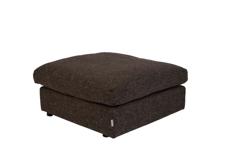 Zuiver Hocker Sense Espresso – Braun, Stoff, 92 × 92 × 47 cm