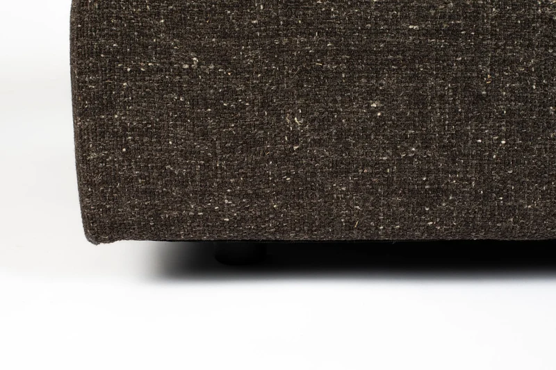 Zuiver Hocker Sense Espresso – Braun, Stoff, 92 × 92 × 47 cm