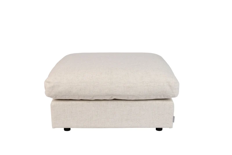 Zuiver Hocker Sense – Creme, Stoff, 92 × 92 × 47 cm