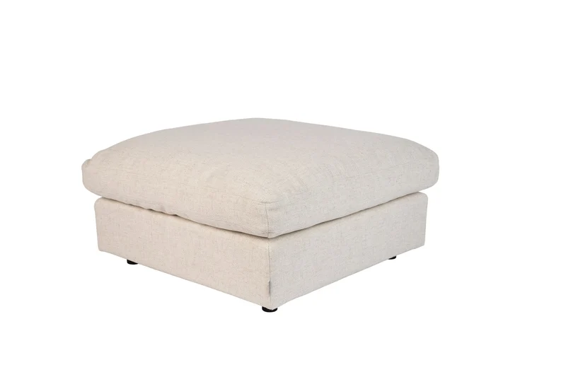 Zuiver Hocker Sense – Creme, Stoff, 92 × 92 × 47 cm