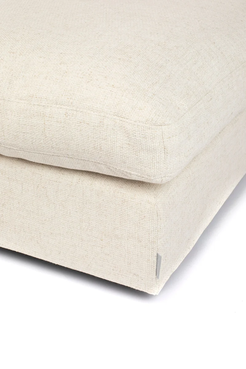Zuiver Hocker Sense – Creme, Stoff, 92 × 92 × 47 cm
