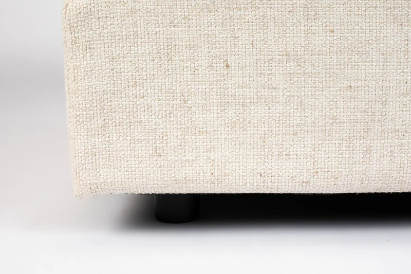 Zuiver Hocker Sense – Creme, Stoff, 92 × 92 × 47 cm