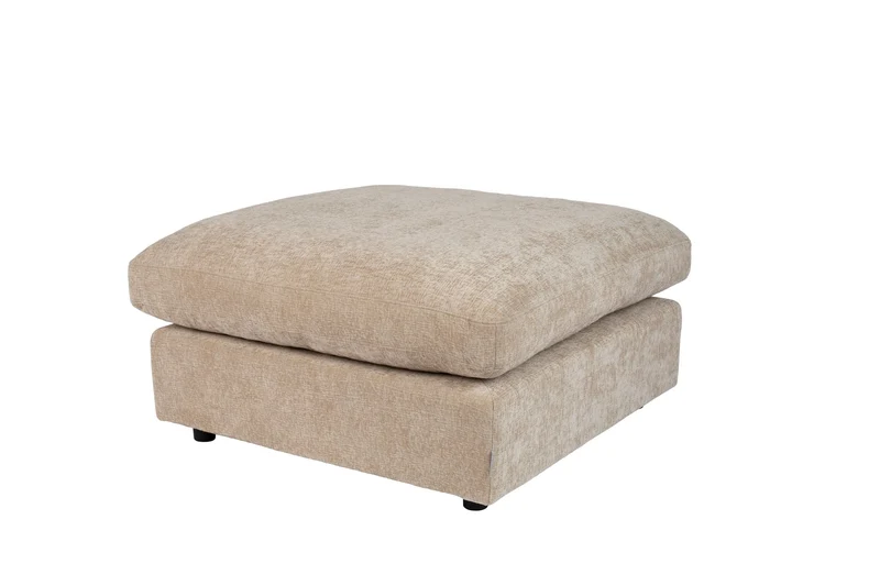 Zuiver Hocker Sense Nature Soft – Stoff, 92 × 92 × 47 cm