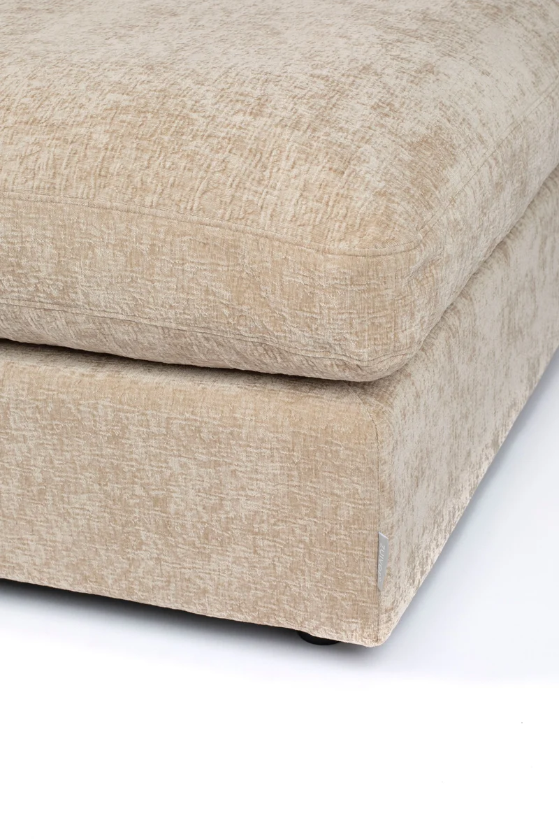 Zuiver Hocker Sense Nature Soft – Stoff, 92 × 92 × 47 cm