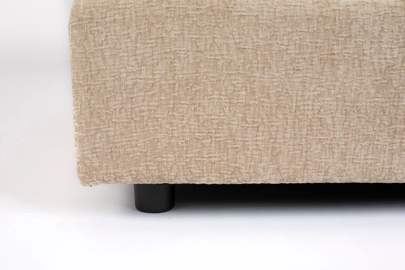 Zuiver Hocker Sense Nature Soft – Stoff, 92 × 92 × 47 cm