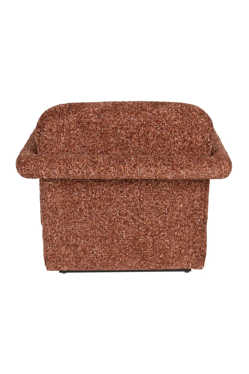 Dutchbone Loungesessel Kent Bordeaux – Rot, Baumwolle, 86 × 74 × 66 cm