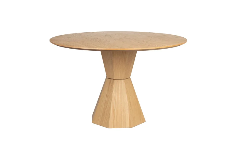 Zuiver Esstisch Lotus – Beige, Akazienholz, 120 × 120 × 75 cm