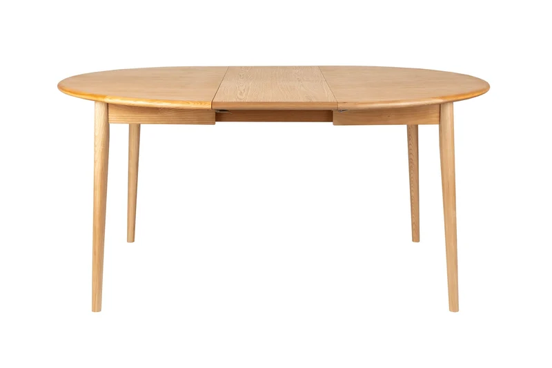 Zuiver Esstisch Twist Round – Eiche, Massives Eschenholz, 160 × 120 × 76 cm