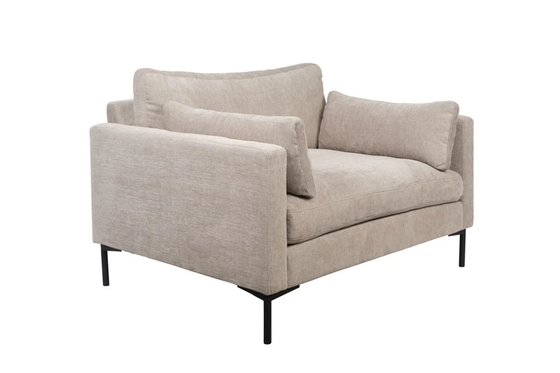 Zuiver Loveseat Summer Latte – Stoff, 101 × 125 × 82 cm