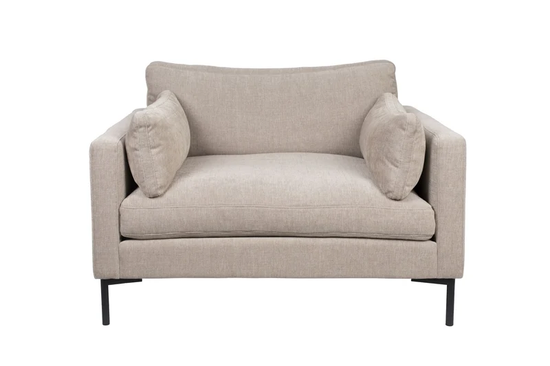 Zuiver Loveseat Summer Latte – Stoff, 101 × 125 × 82 cm