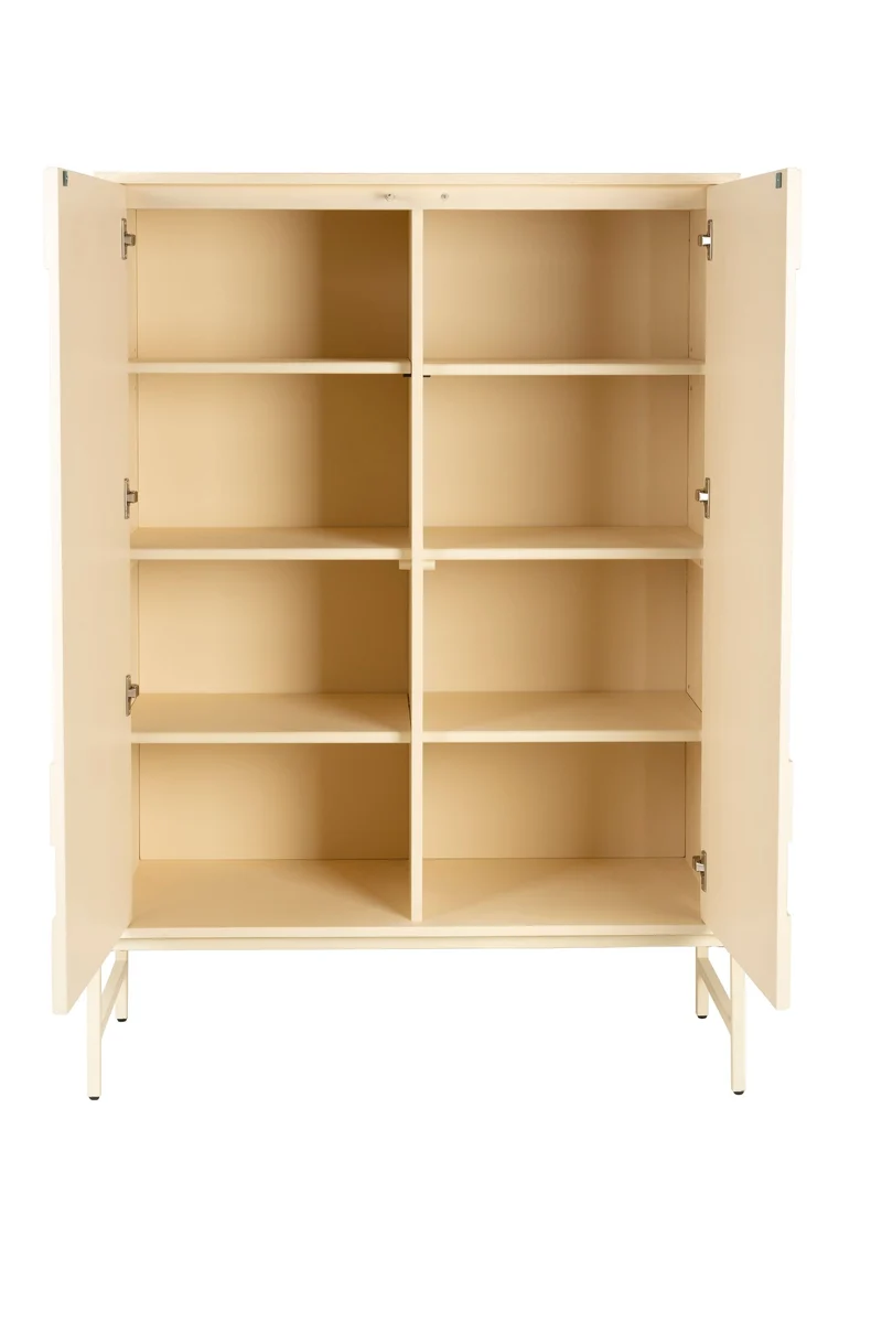 Zuiver Schrank Faces – Beige, Eichenfurnier, 45 × 100 × 140 cm