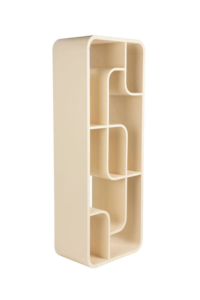 Zuiver Schrank Seven – Beige, Massives Eichenholz, 35 × 60 × 160 cm