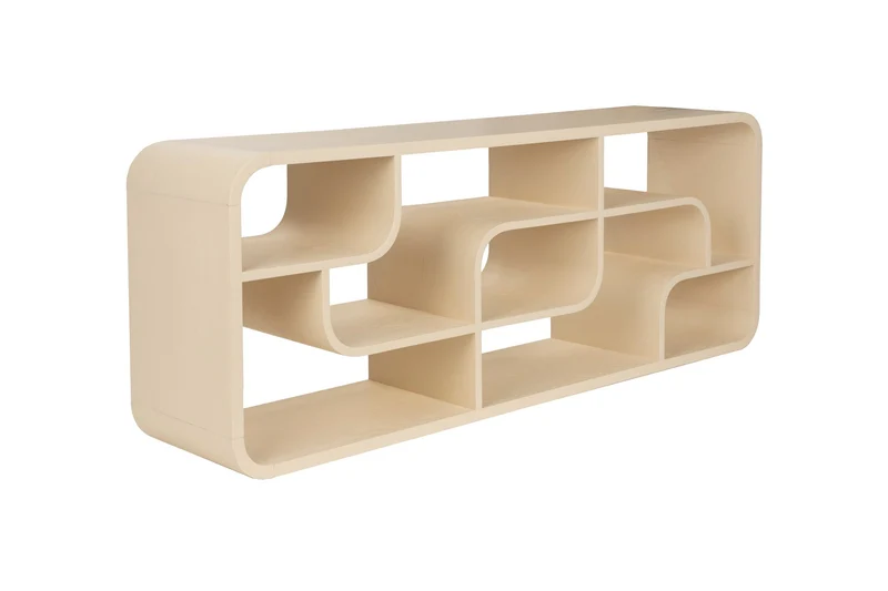 Zuiver Schrank Seven – Beige, Massives Eichenholz, 35 × 60 × 160 cm