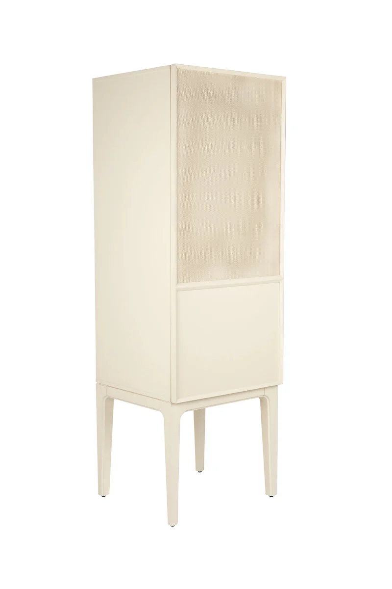 Zuiver Schrank June 1 Door – Beige, Massives Eichenholz, 55 × 60 × 180 cm