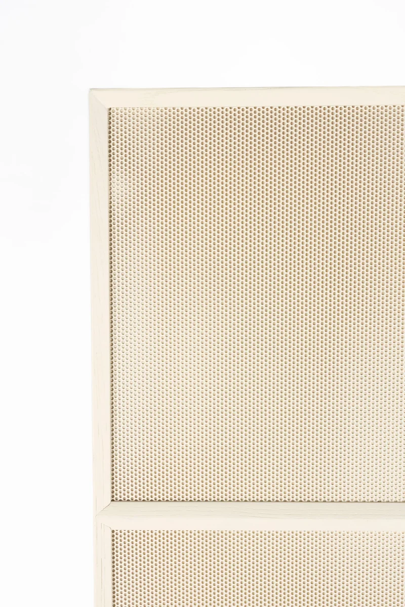 Zuiver Schrank June 1 Door - 3 Drawers – Beige, Massives Eichenholz, 45 × 60 × 180 cm