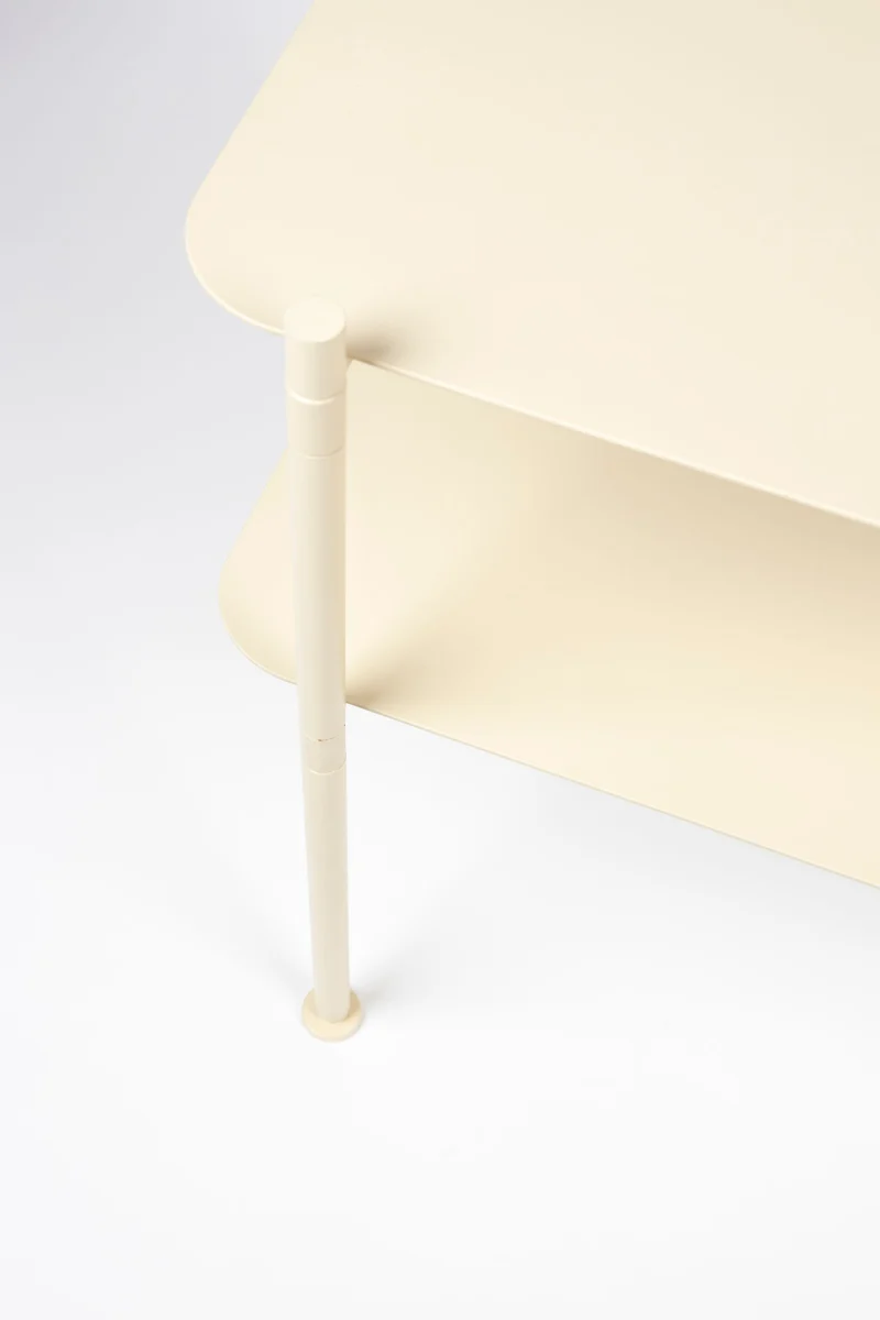 Zuiver Schrank River L Rice – Beige, Eisen, 100 × 35 × 62 cm