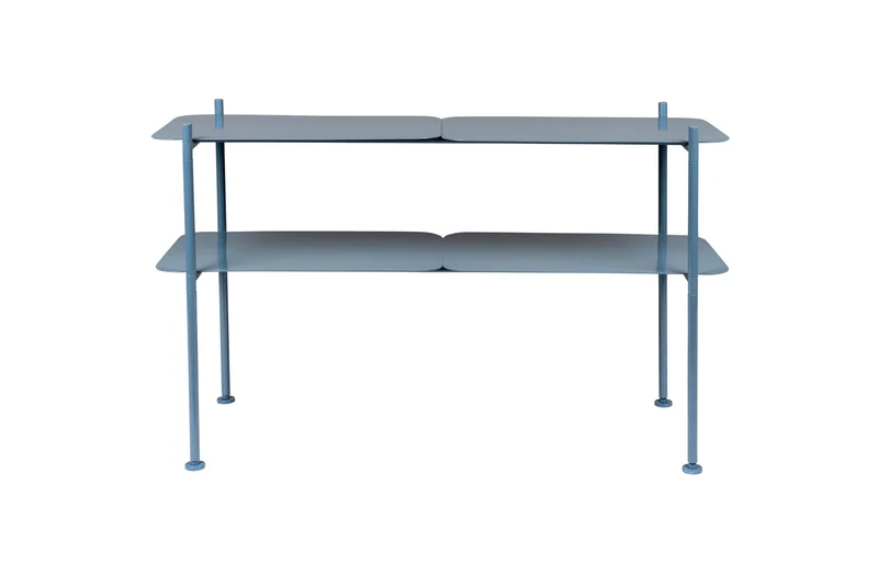 Zuiver Schrank River L Ocean – Blau, Eisen, 100 × 35 × 62 cm