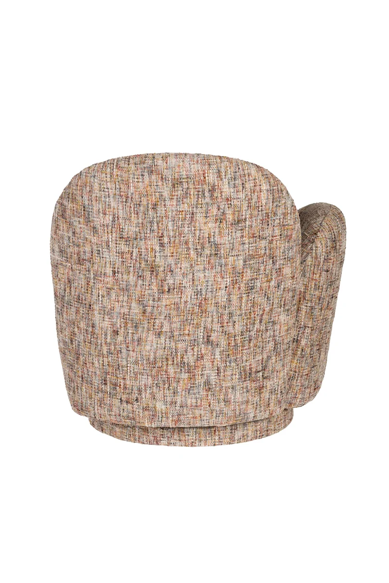 Dutchbone Loungesessel Rose Multicolour – Polyester, 74 × 76 × 76 cm