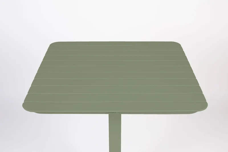 Zuiver Bistrotisch Garden Vondel 71 × 71 cm – Grün, Aluminium
