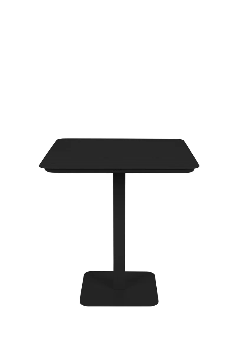 Zuiver Bistrotisch Garden Vondel 71 × 71 cm – Schwarz, Aluminium