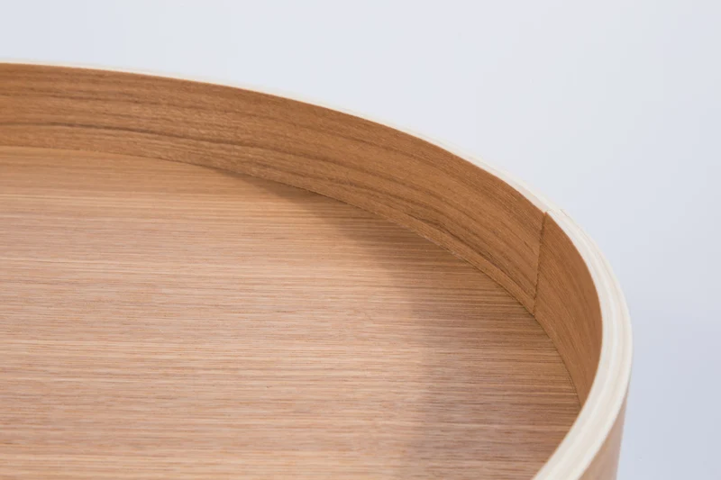 Zuiver Beistelltisch Oak Tray – Massives Eichenholz, 46,5 × 46,5 × 55,5 cm