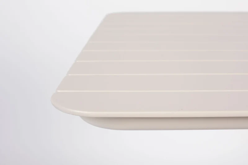 Zuiver Bistrotisch Garden Vondel 71 × 71 cm Clay – Weiß, Aluminium