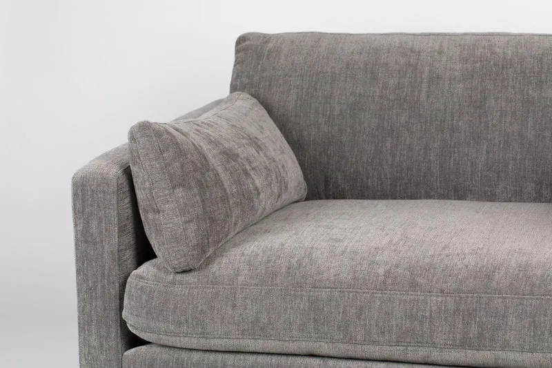 Zuiver Loveseat Summer – Anthrazit, Stoff, 101 × 125 × 82 cm
