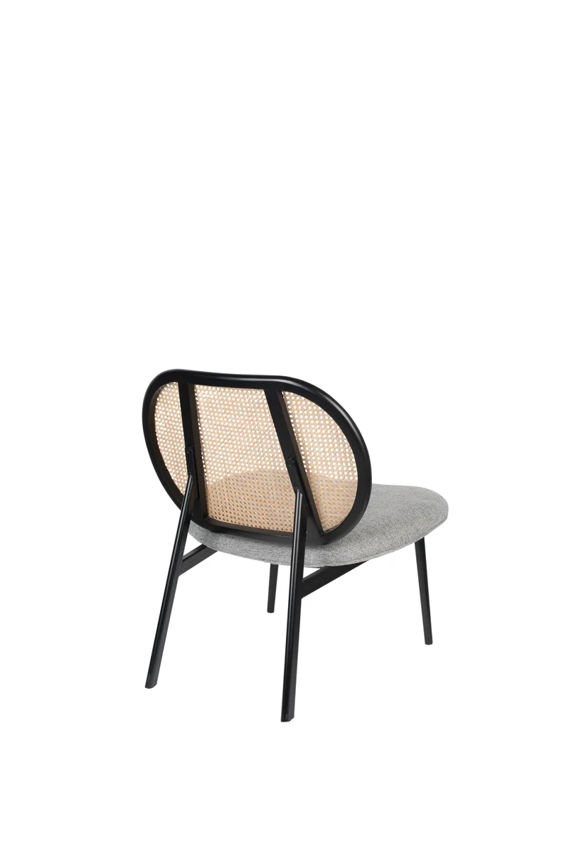 Zuiver Loungesessel Spike Natural – Grau, Stoff, 70 × 78,6 × 84,1 cm