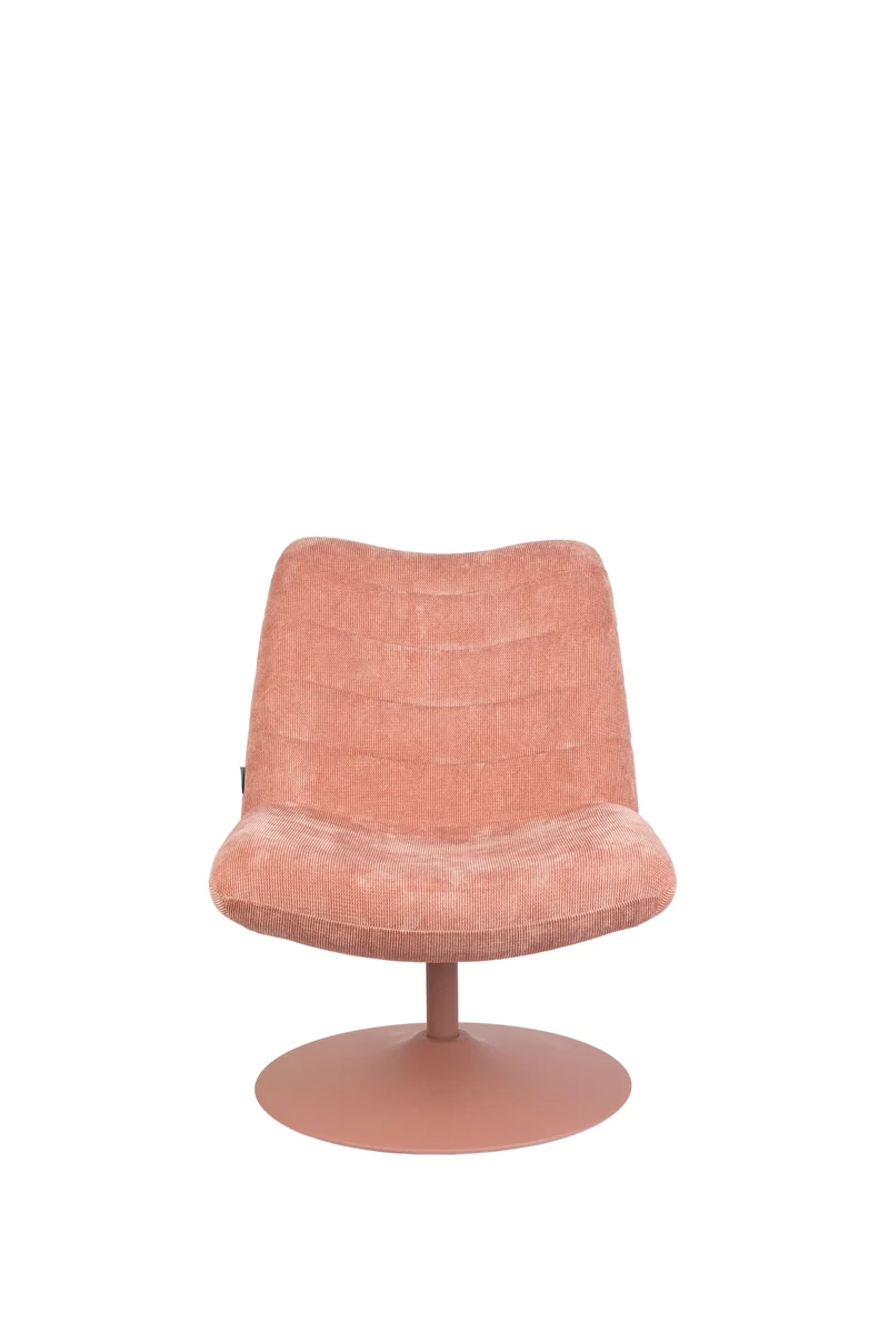 Zuiver Loungesessel Bubba – Pink, Stoff, 81 × 67 × 85 cm