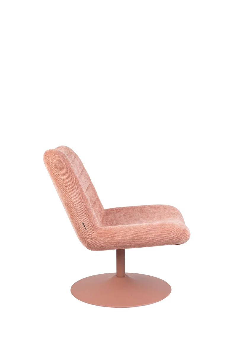 Zuiver Loungesessel Bubba – Pink, Stoff, 81 × 67 × 85 cm