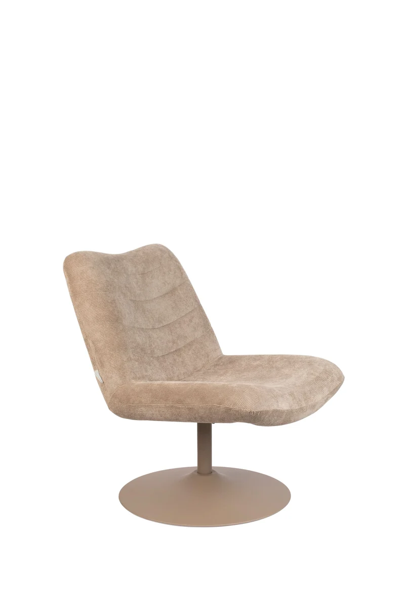 Zuiver Loungesessel Bubba – Beige, Stoff, 81 × 67 × 85 cm