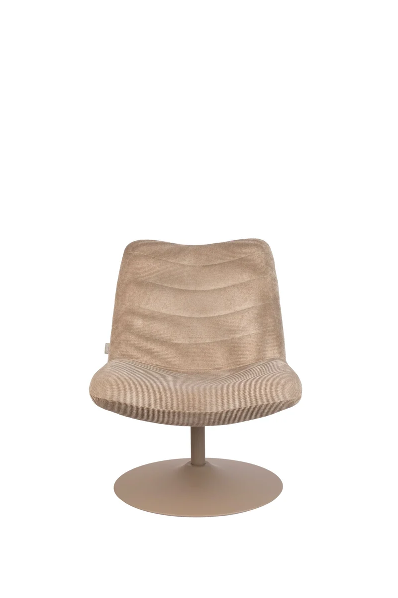 Zuiver Loungesessel Bubba – Beige, Stoff, 81 × 67 × 85 cm