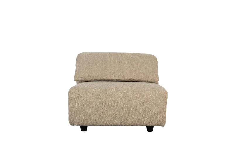Zuiver Loveseat Wings Caramel – Braun, Stoff, 101 × 95 × 72 cm