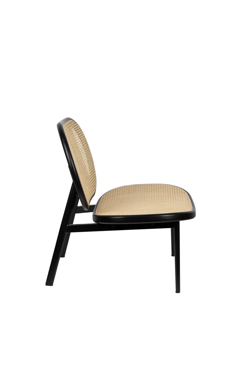Zuiver Loungesessel Spike All Webbing – Schwarz, Stoff, 70 × 78,6 × 84,1 cm