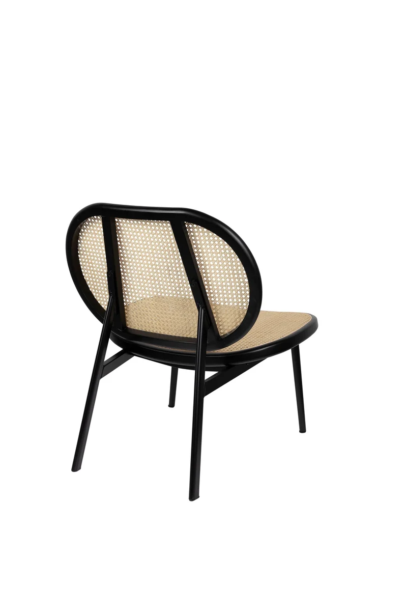 Zuiver Loungesessel Spike All Webbing – Schwarz, Stoff, 70 × 78,6 × 84,1 cm