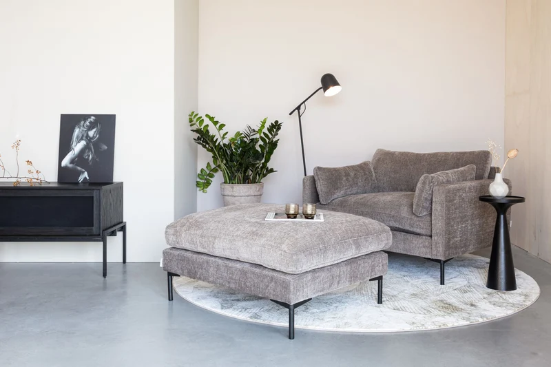 Zuiver Loveseat Summer Coffee – Stoff, 101 × 125 × 82 cm