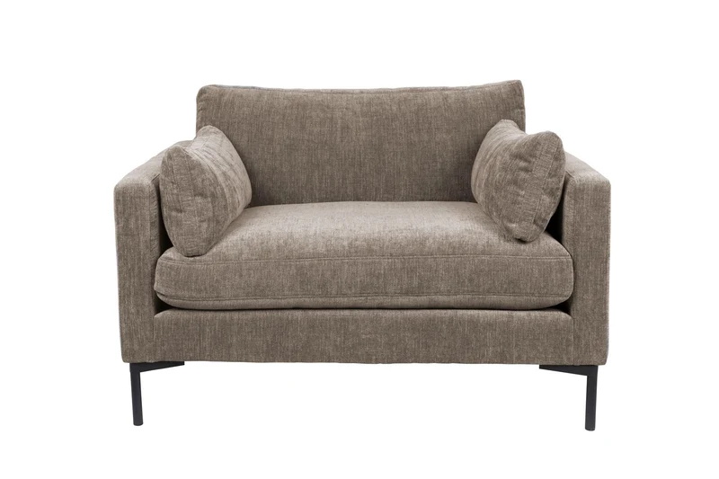 Zuiver Loveseat Summer Coffee – Stoff, 101 × 125 × 82 cm