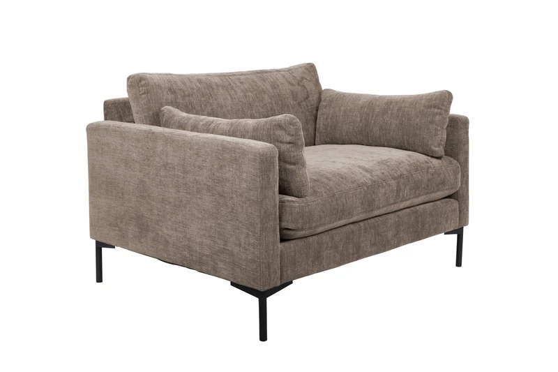 Zuiver Loveseat Summer Coffee – Stoff, 101 × 125 × 82 cm
