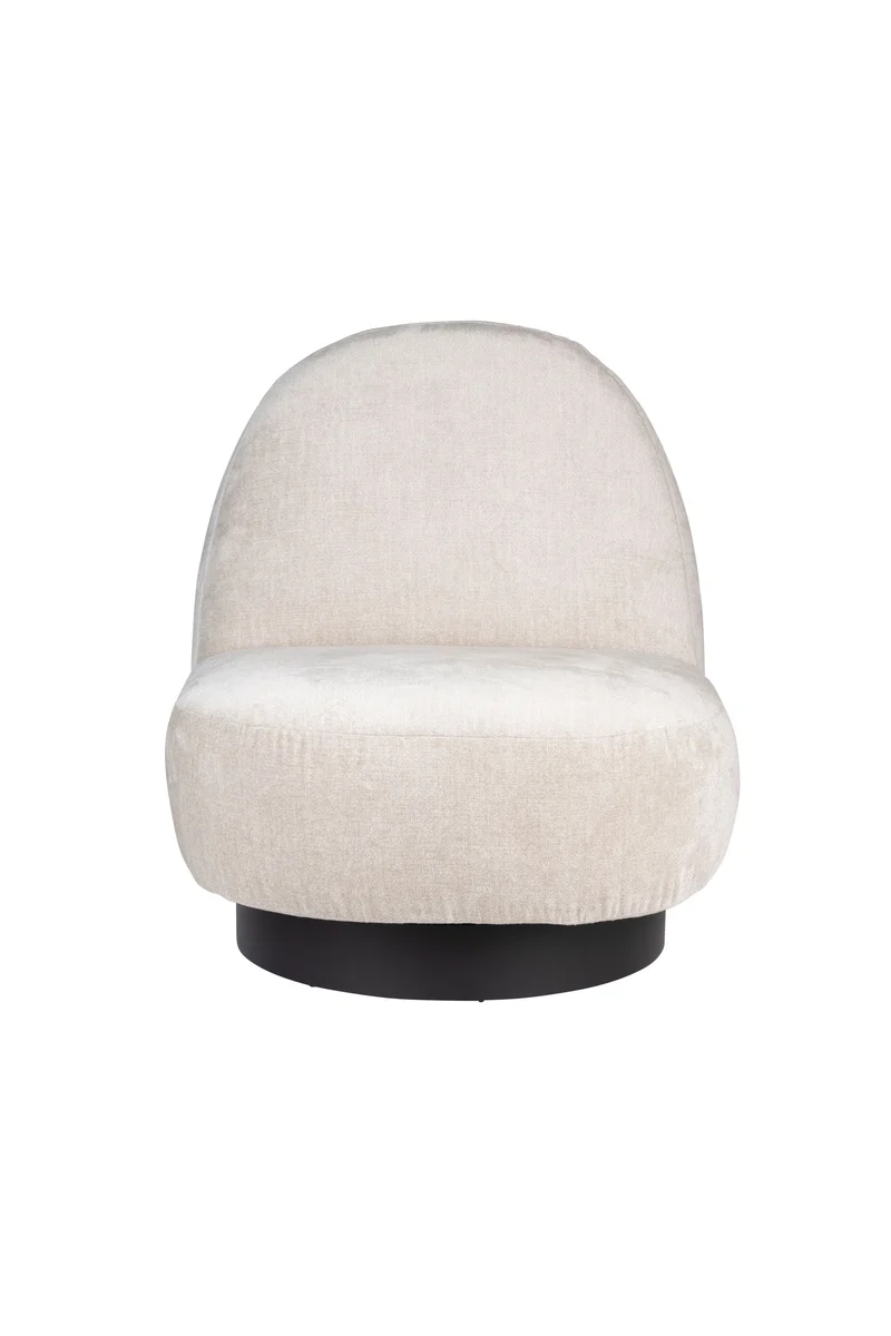Zuiver Loungesessel Eden – Sand, Stoff, 96 × 78 × 85 cm