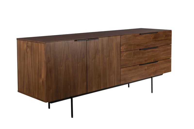 Zuiver Sideboard Travis – Nussbaum, 45 × 180 × 70,5 cm