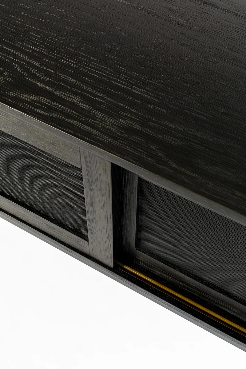 Zuiver Sideboard Hardy Black – Eiche, 45 × 160 × 60 cm