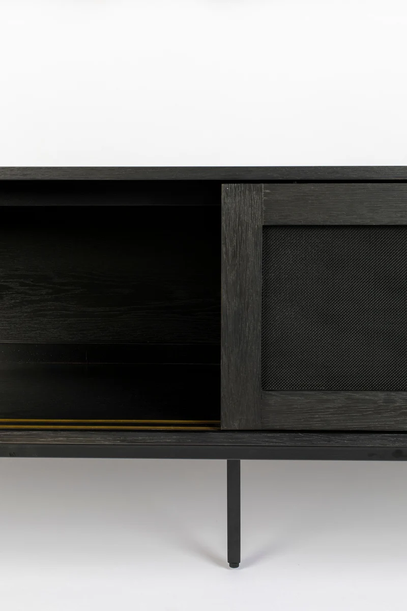 Zuiver Sideboard Hardy Black – Eiche, 45 × 160 × 60 cm